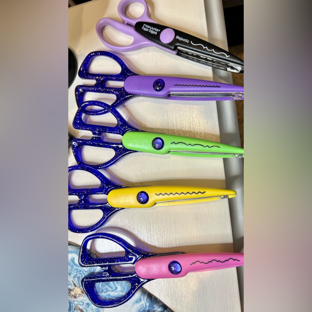 Set of 5 crafting scissors